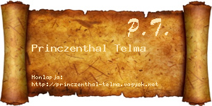 Princzenthal Telma névjegykártya